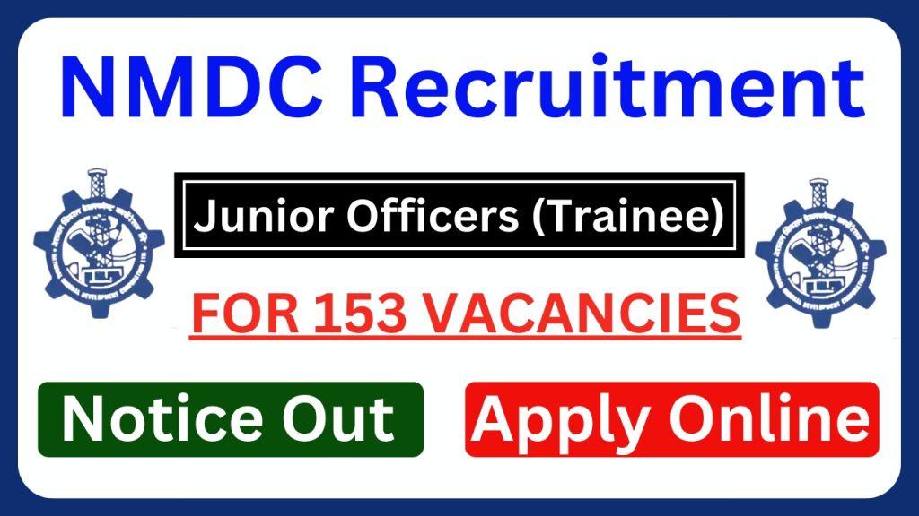 NMDC Limited JOT Recruitment 2024