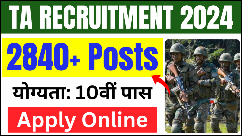 Territorial Army Recruitment 2024